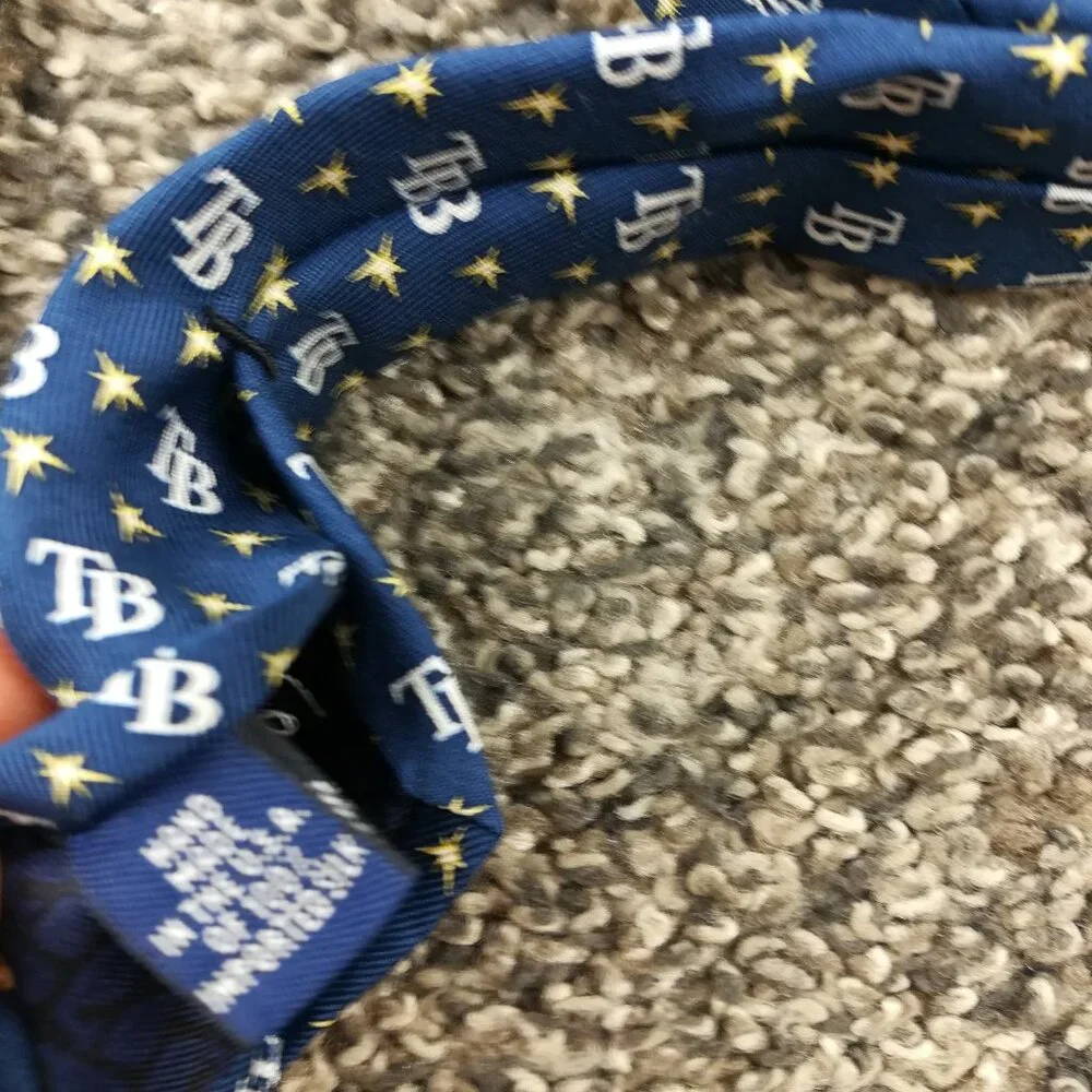 NWT Tampa Bay Rays Neck Tie Vineyard Vines Silk Boys 48.5L 3.25W